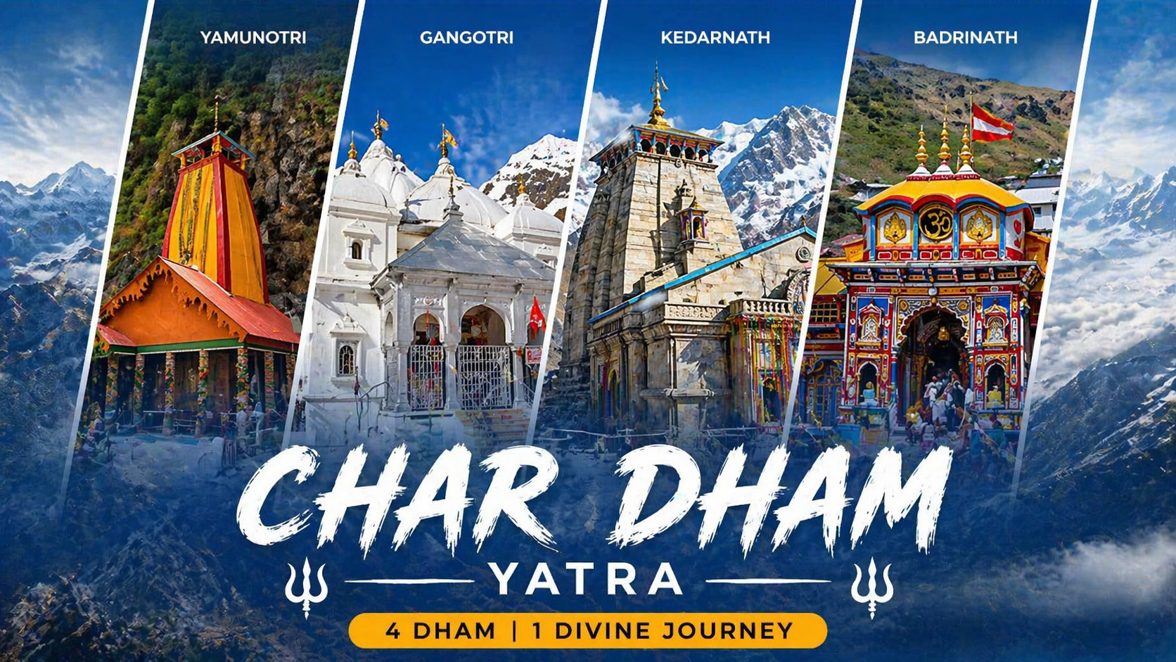 Char Dham Yatra Package from Haridwar 2026 — 10 Days | Firstrek